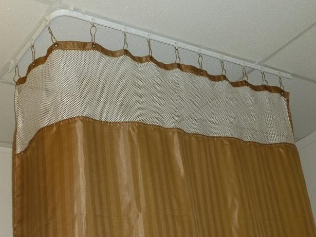 Track Shower Curtain System Corded Curtain Track System