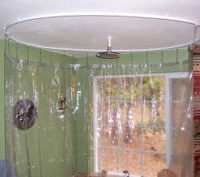 Circular shower enclosure