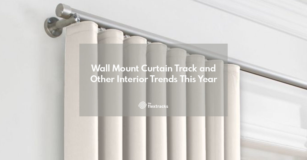 Wall mount curtain track