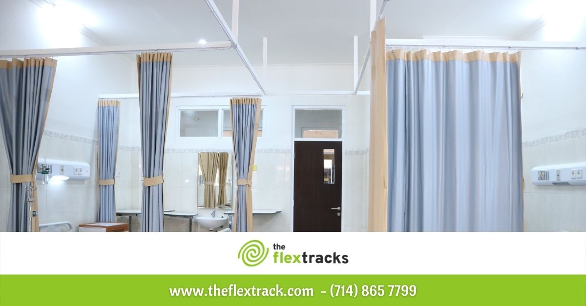 Wall mount curtain track